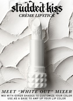 Kat Von D Studded Kiss Creme Lipstick Review white out mixer
